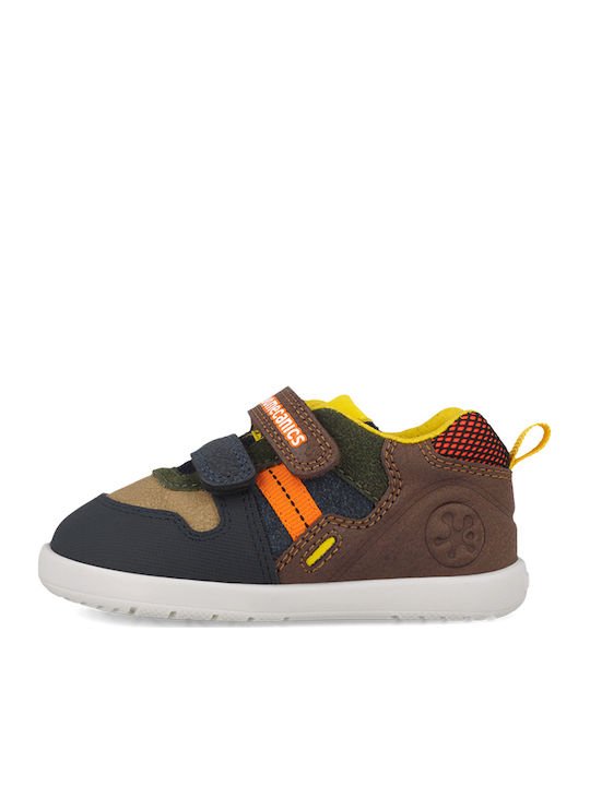 Kids Sneakers with Hoop & Loop Closure Multicolour