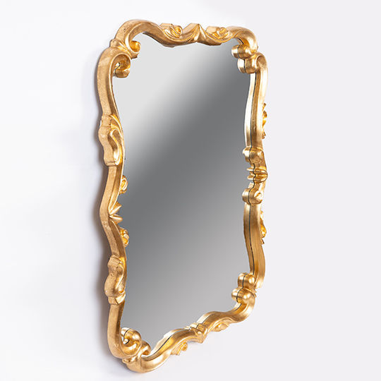 751-12040 Wandspiegel Rechteckig Gold 100x76cm 751-12040 Wandspiegel Rechteckig Gold 100x76cm