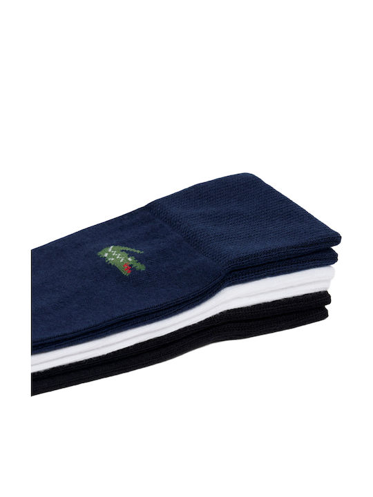 Lacoste Men's Socks Ahp/marine/blanc-noir 3Pack Lacoste Men's Socks Ahp/marine/blanc-noir 3Pack