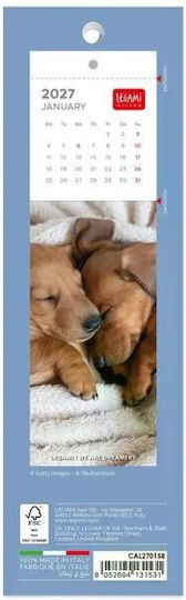 Ημερολογιο Σελιδοδεικτης Legami Puppies 5.5 X 18cm 2027 Cal270158