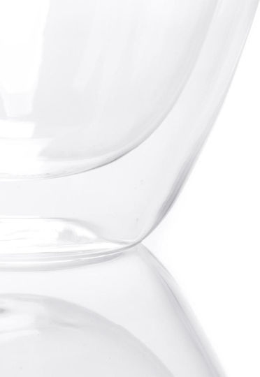 Duka Set Glass Transparent Coffee Cups 380ml 2 Pieces