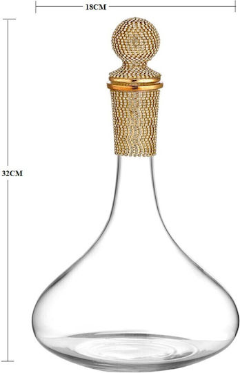 By Anastasia's Art Creations Hochzeitskaraffe aus Glas Gold By Anastasia's Art Creations Hochzeitskaraffe aus Glas Gold