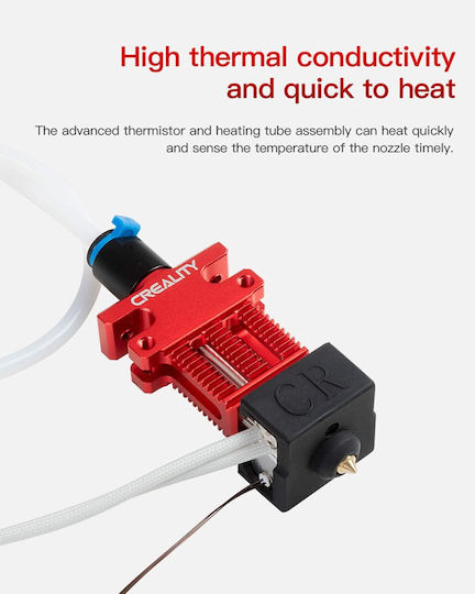 Creality Kit Hotend Imprimantă 3D Cr-6 Se Cr-6 Max Cr-5 Pro Aliaj de Aluminiu Extrudere Tub de Teflon Duză Mk Bloc Termic Capace din Silicon Piesă de Schimb Originală pentru Imprimare 3D