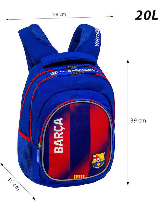 F.C. Barcelona Ghiozdan De Spate Scoala Primara Multicolor 28 x 15 x 39 cm