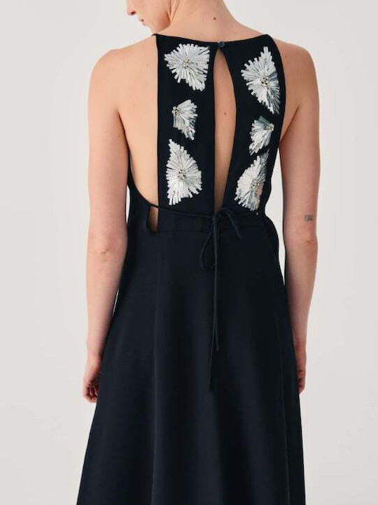 Sommer Maxi Abendkleid Slip Dress Schwarz