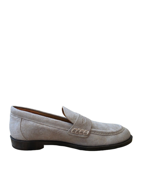 Loafers Dama Din Piele În Culoare Albă