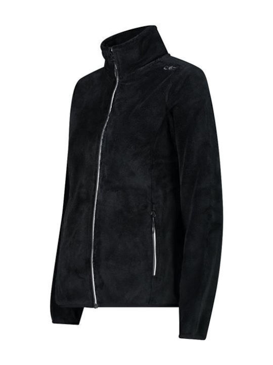 Fleece Damen Strickjacke in Weiß Farbe