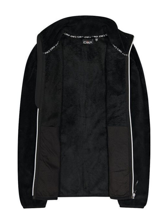 Fleece Damen Strickjacke in Weiß Farbe