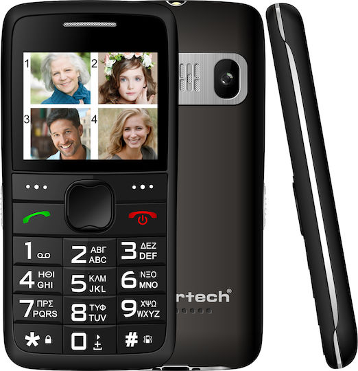 Powertech Sentry Eco PTM-18 Dual SIM Telefon Mobil cu Butoane Mari Negru