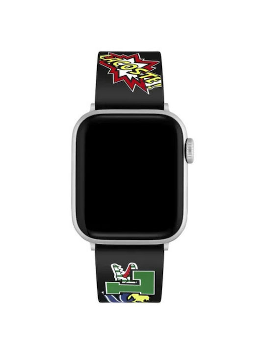 Lacoste Silikonarmband Schwarz für Apple Watch 38/40 mm