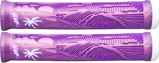 Odi Mânere Pentru Ghidon De Bicicletă Hucker Edge-Free Violet Alb
