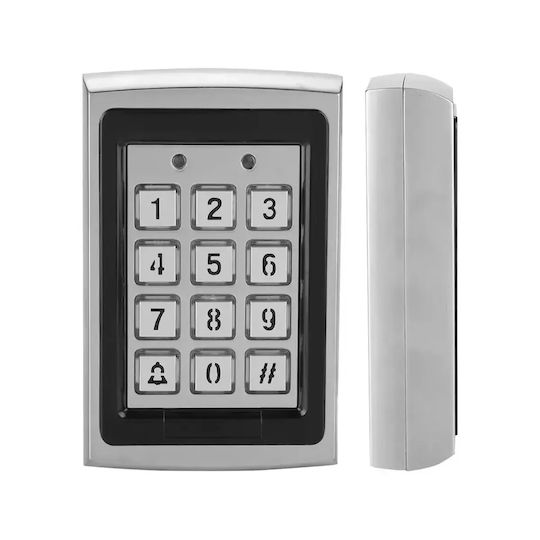 Tastatură de control acces Standalone Mentor Acs027 2in1 Pin + Card Rfid 5-15 cm 0-99 s Iluminată Metalică