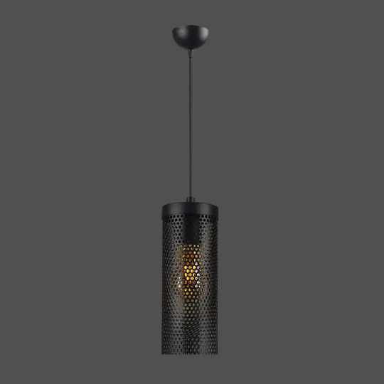 Lumină Suspendată Glob Negru Homs Ro11400