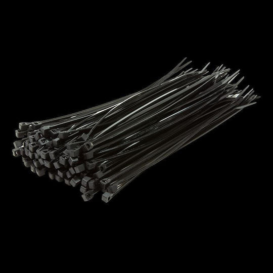 LogiLink Plastic Cable Ties In Black Colour 100 Pieces KAB0002B