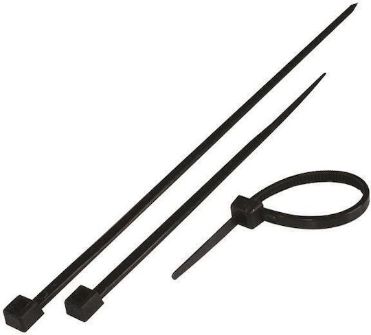 Eurolamp Пластмасови Декоративни Кабелни Аксесоари 120mmx2.5mm в Черен Цвят 100 бр 147-54102