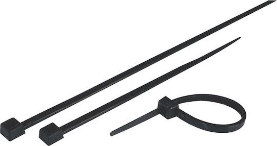Eurolamp Plastic Cable Ties 150mmx3.6mm In Black Colour 100pcs 147-54106