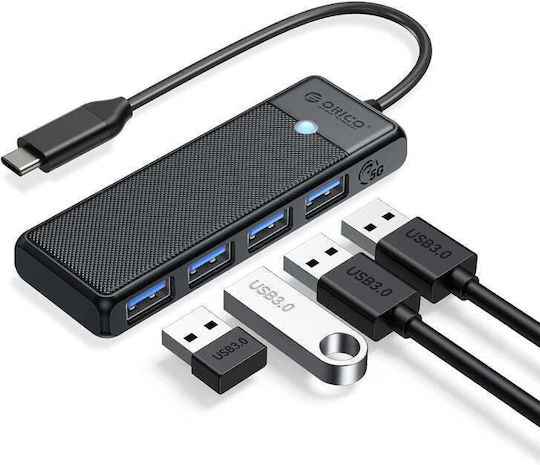 Orico USB-Hub 4 Anschlüsse USB 3.0 mit USB-C Anschluss