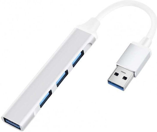 Anker Unibody USB 3.0 4-Port USB 3.0 Хъб 4 порта с връзка USB-A Сребрист