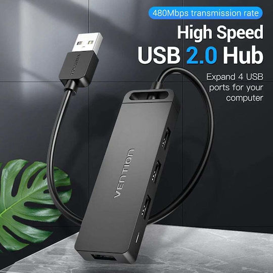 Vention Hub 4 Θυρών USB 2.0 με σύνδεση USB-A
