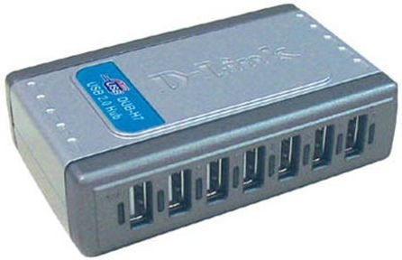 D-Link DUB-H7 D1 v1 USB-Hub 7 Anschlüsse USB 2.0 mit USB-A Anschluss