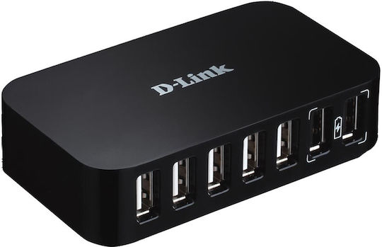 D-Link DUB-H7 D1 v1 USB-Hub 7 Anschlüsse USB 2.0 mit USB-A Anschluss