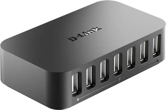 D-Link DUB-H7 D1 v1 USB-Hub 7 Anschlüsse USB 2.0 mit USB-A Anschluss