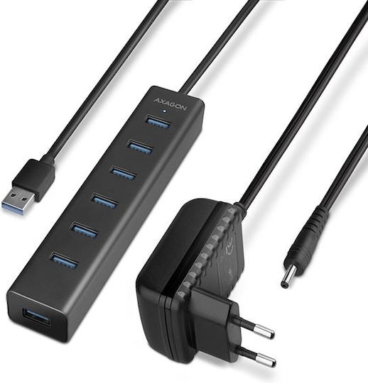 Axagon USB-Hub 7 Anschlüsse USB 3.0 mit USB-A Anschluss