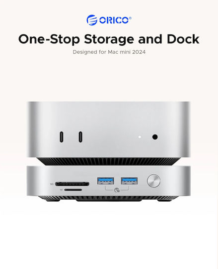 Orico Hub 10 Θυρών με σύνδεση USB-C Ασημί