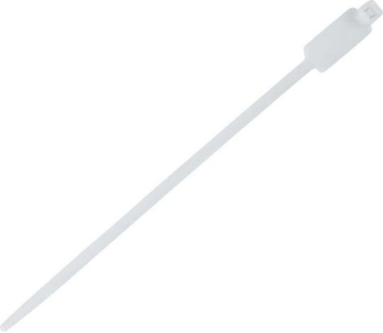 Techly Plastic Cable Ties in White Colour 100pcs 216375
