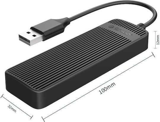 Orico USB 2.0 4 Port Hub with USB-A Connection White