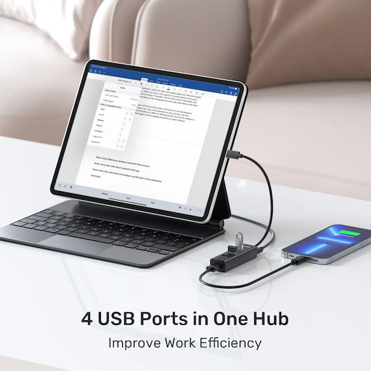 Unitek Hub 15 Θυρών USB 2.0 με σύνδεση USB-C / USB-A