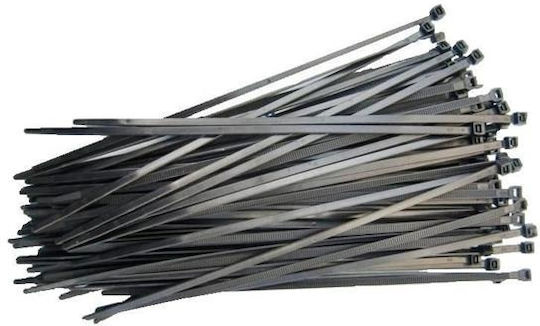 Com Πλαστικά Δεματικά Καλωδίων 370mmx3.6mm σε Μαύρο χρώμα (100τμχ) 05.309