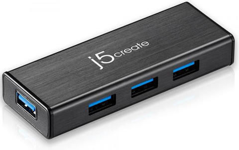 J5create USB Хъб с 4 USB 3.0 Порта и USB-A Връзка