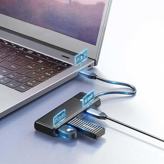 Orico Хъб 4 Порта USB 2.0 с Връзка USB-A
