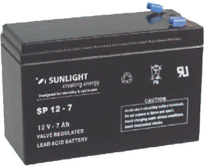 SunLight SP 12-7 Baterie UPS cu Capacitate 7Ah și Tensiune 12V 1buc