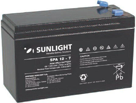 SunLight Μπαταρία UPS με Χωρητικότητα 7Ah και Τάση 12V 01.009.0001
