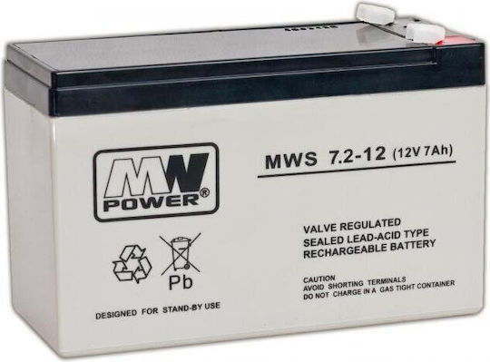 MPL MWS 7.2-12 Μπαταρία UPS με Χωρητικότητα 7.2Ah και Τάση 12V 1τμχ