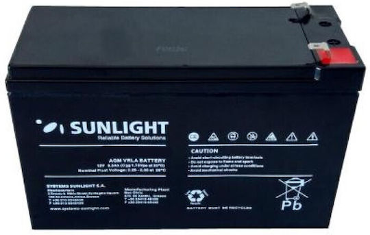 SunLight SPA 12-12 Baterie UPS cu Capacitate 12Ah și Tensiune 12V 1buc