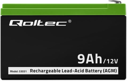 Qoltec UPS Battery with Capacity 9Ah and Voltage 12V 53031 1pcs