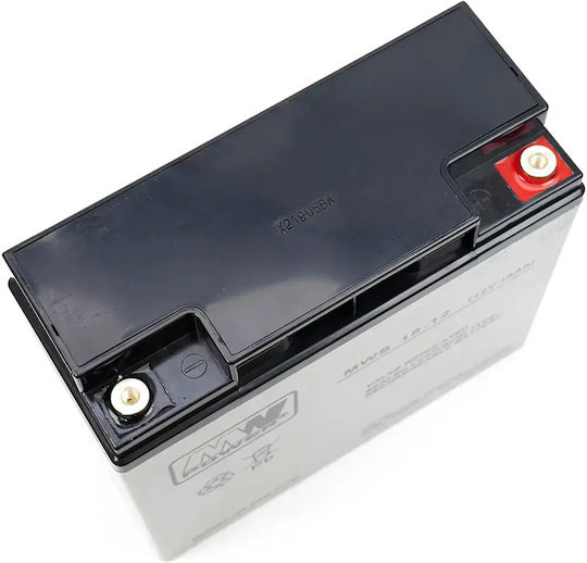 MW Power MWS 18-12 Батерия UPS с Капацитет 18Ах и Напрежение 12V 1бр