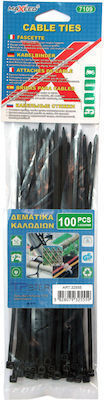 Tpster Plastic Cable Ties in Black Colour 100pcs 32551