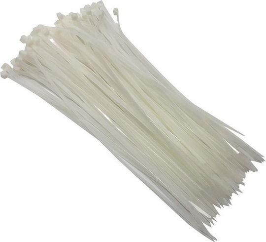 Com Legături Cablu Din Plastic 160mmx2.5mm În Culoare Albă 100 Buc