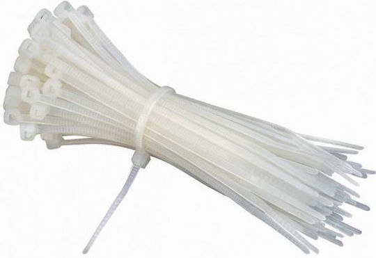 Com Legături Cablu Din Plastic 160mmx2.5mm În Culoare Albă 100 Buc