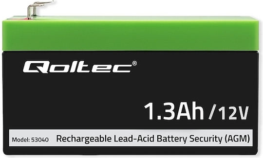 Qoltec Батерия UPS с Капацитет 1.3Ах и Напрежение 12V 53040 1бр