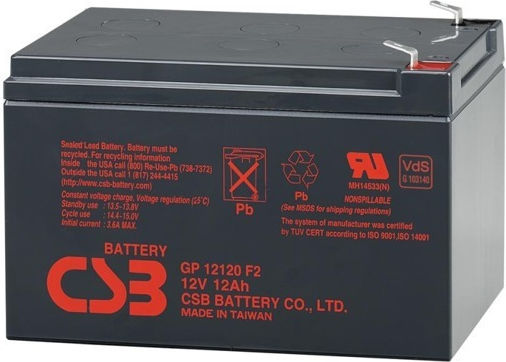 CSB GP12120 Baterie UPS cu Capacitate 12Ah și Tensiune 12V 1buc