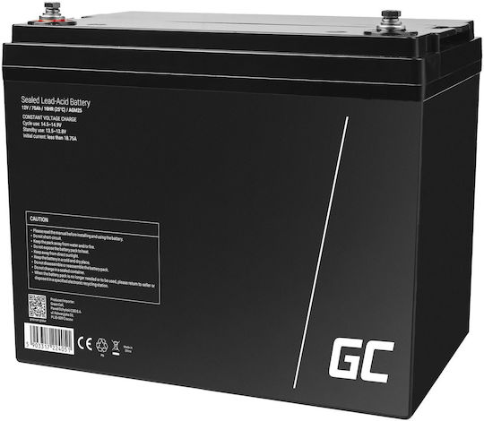 Green Cell Батерия UPS с Капацитет 75Ах и Напрежение 12V AGM25 1бр