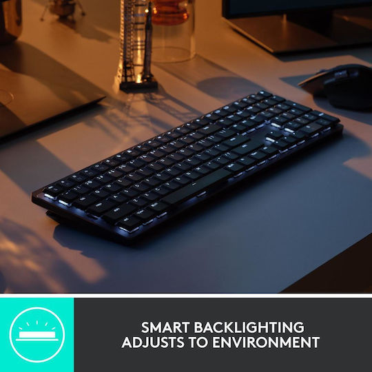 Logitech MX Mechanical Tactile Kabellos Bluetooth Nur Tastatur Englisch US