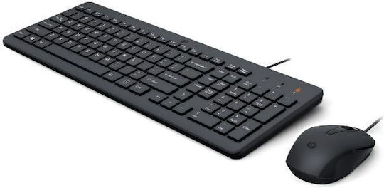 HP Wired Keyboard And Mouse 150 Tastatur & Maus Set Englisch US