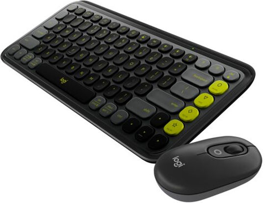 Logitech Pop Icon Combo Kabellos Bluetooth Nur Tastatur Englisch US Graphite/Green