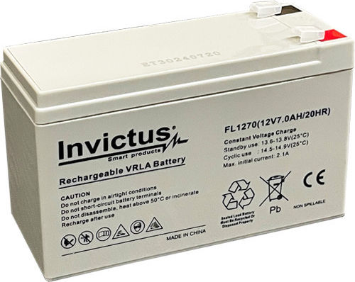 Invictus UPS Batterie mit Kapazität 7Ah und Spannung 12V 07.02.0181 1Stück